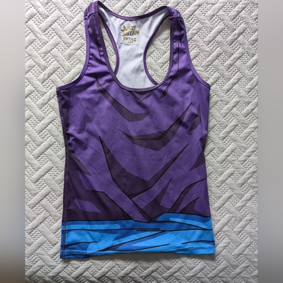 Skinz Gear purple and blue racer back tank top size small - Picture 5 of 7